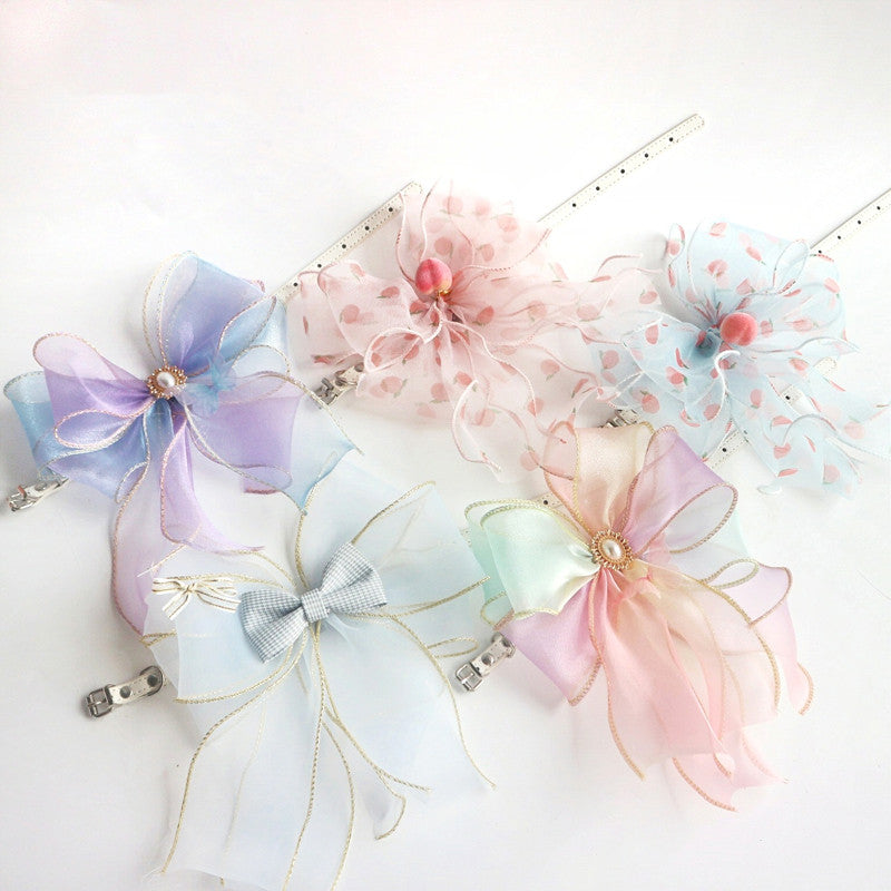 KFX-5305917 Cute Pet Leather Collars in Various Colors for Stylish photo Props