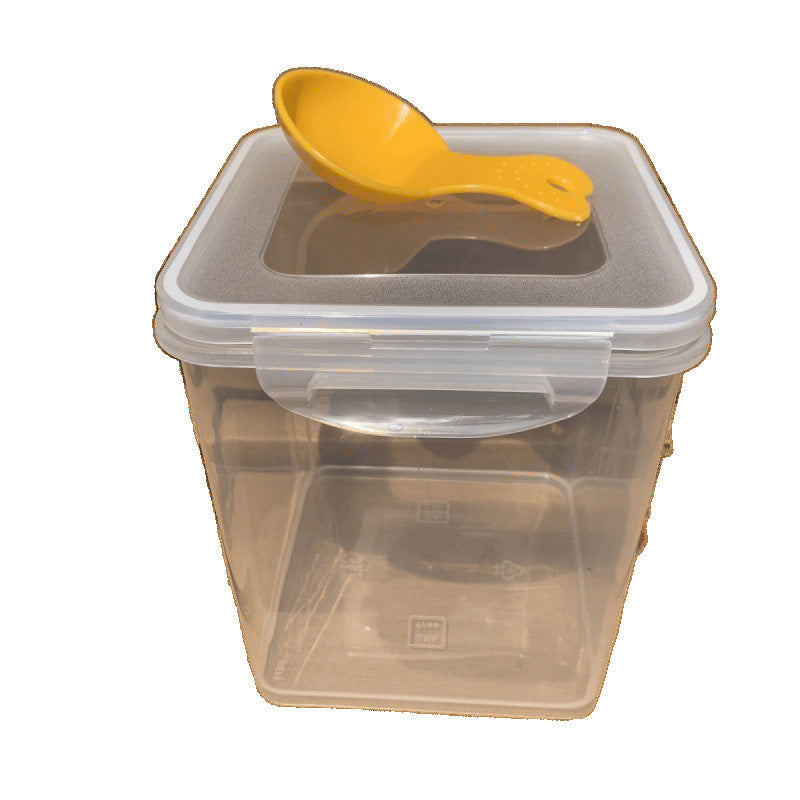 KFX-5309629 Cat Food Storage Container with Scoop - 3-Liter Capacity, Includes White Lid