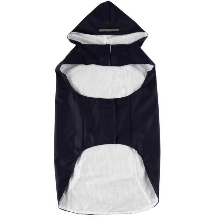 KFX-5313597 Waterproof Big Dog Raincoat with Reflective Stripes - All-in-One Design for Outdoor Protection