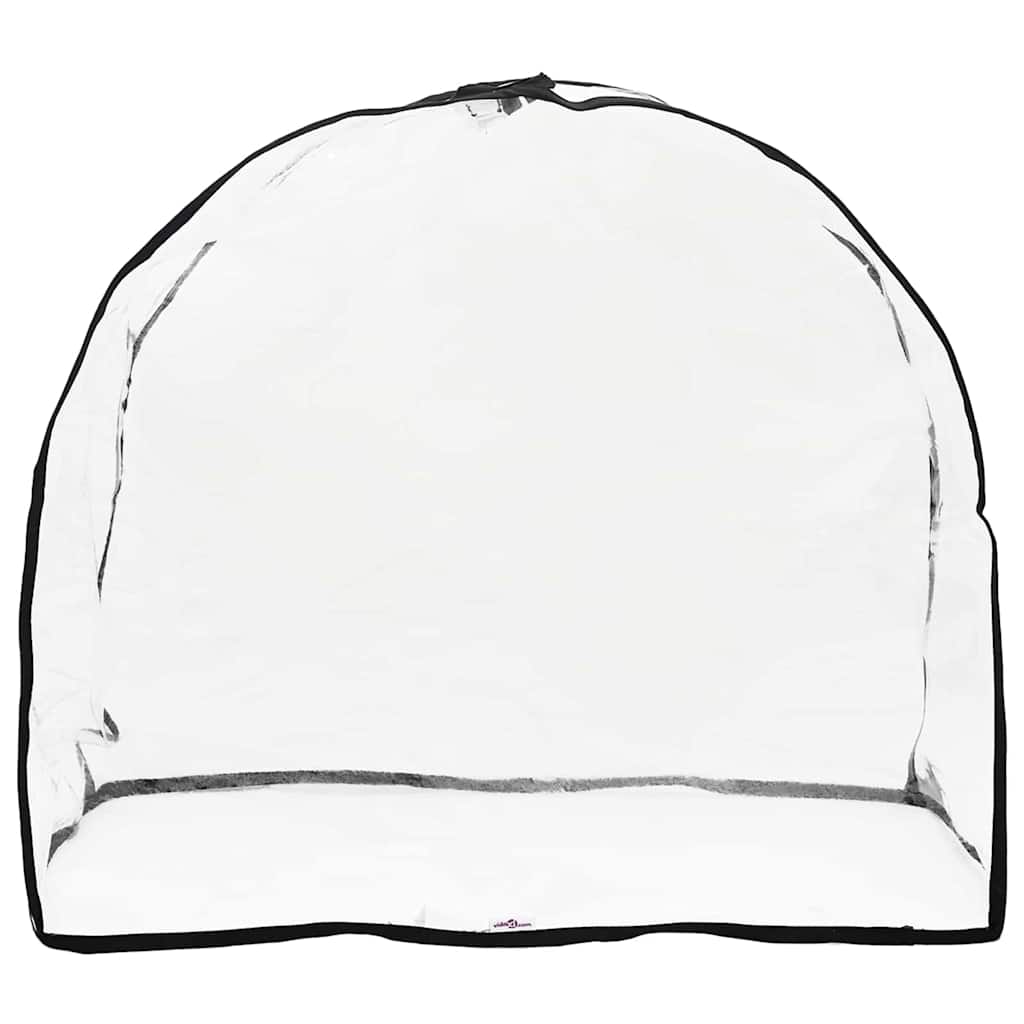 KFX-5314877 Transparent PVC Pet Stroller Rain Cover - 65 x 32 x 57 cm, Waterproof and Foldable Design for All Breeds