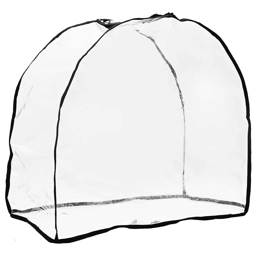 KFX-5314877 Transparent PVC Pet Stroller Rain Cover - 65 x 32 x 57 cm, Waterproof and Foldable Design for All Breeds