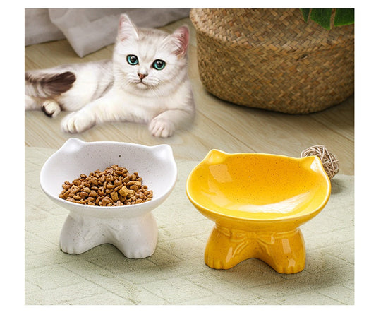 KFX-5315389 Anti-Upset Porcelain Pet Bowl - Large Capacity, High Temperature Resistance, Wear-Resistant