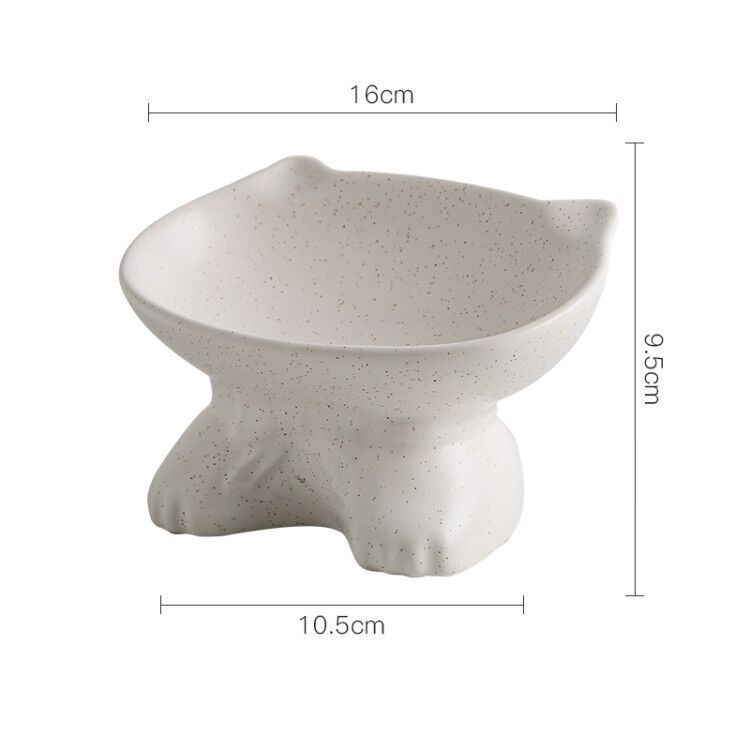 KFX-5315389 Anti-Upset Porcelain Pet Bowl - Large Capacity, High Temperature Resistance, Wear-Resistant
