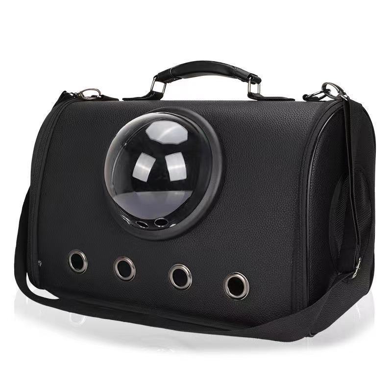 KFX-5315645 Transparent PU Rainproof Portable Pet Backpack for Cats and Small Dogs