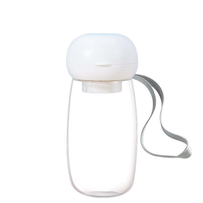 KFX-5316669 Portable Pet Water Bottle for Travel - 300ml & 550ml Options, High Temperature Resistant, Lanyard Included