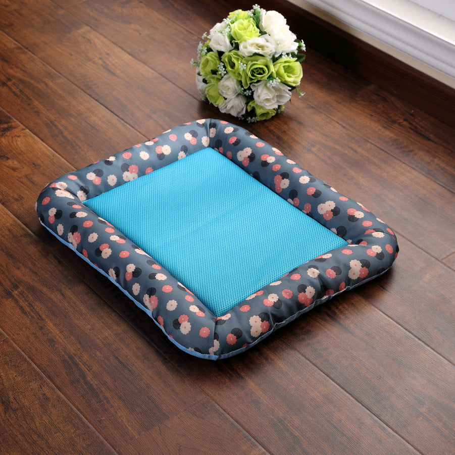 KFX-5319229 Cooling Pet Mat for Dogs and Cats, Comfortable and Lightweight, Oxford Fabric with Quick-Dry Sponge Filling, Machine Washable