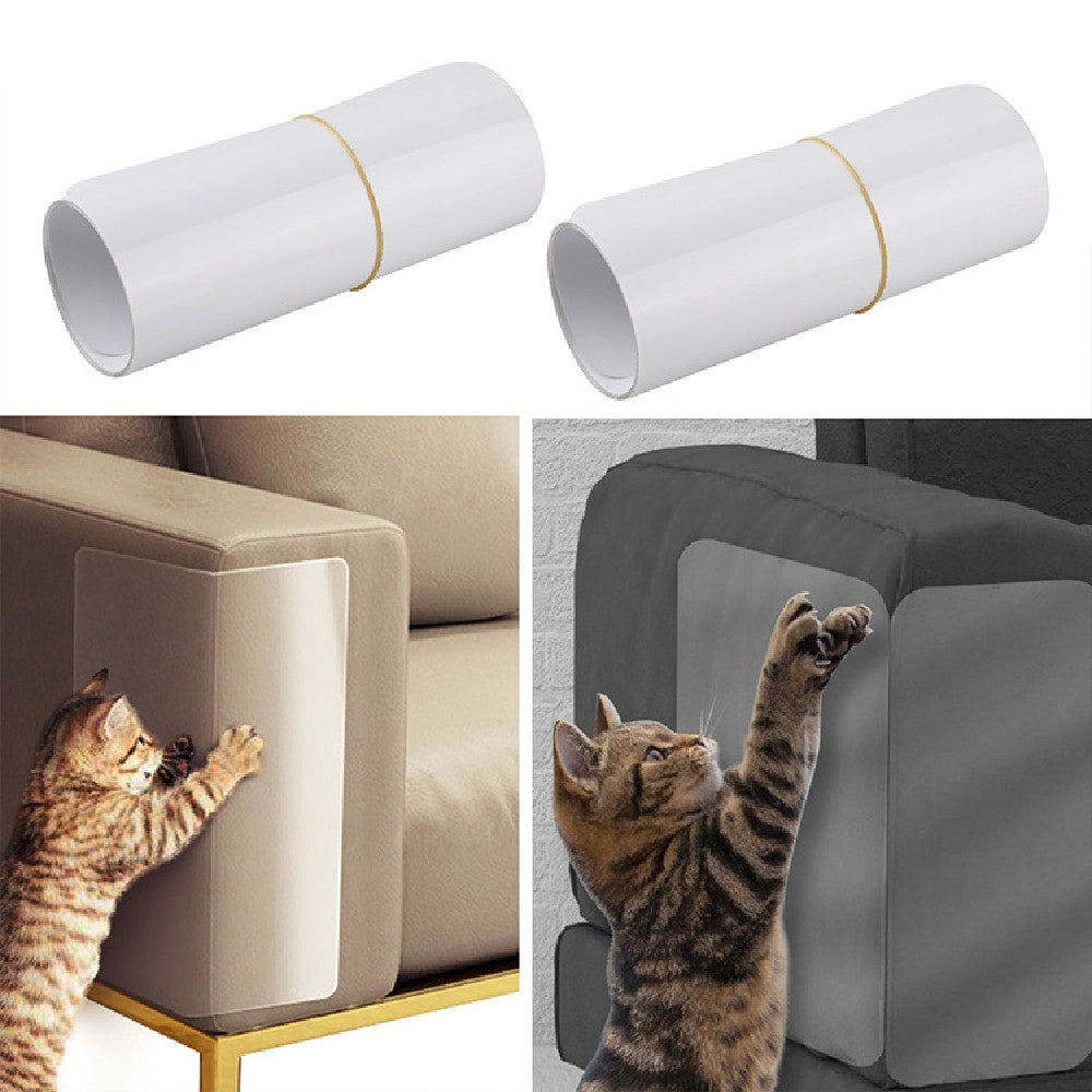 KFX-5319357 Furniture Chair Anti-Scratch Protective Stickers - 4 PCS, White Plastic, 440*300MM