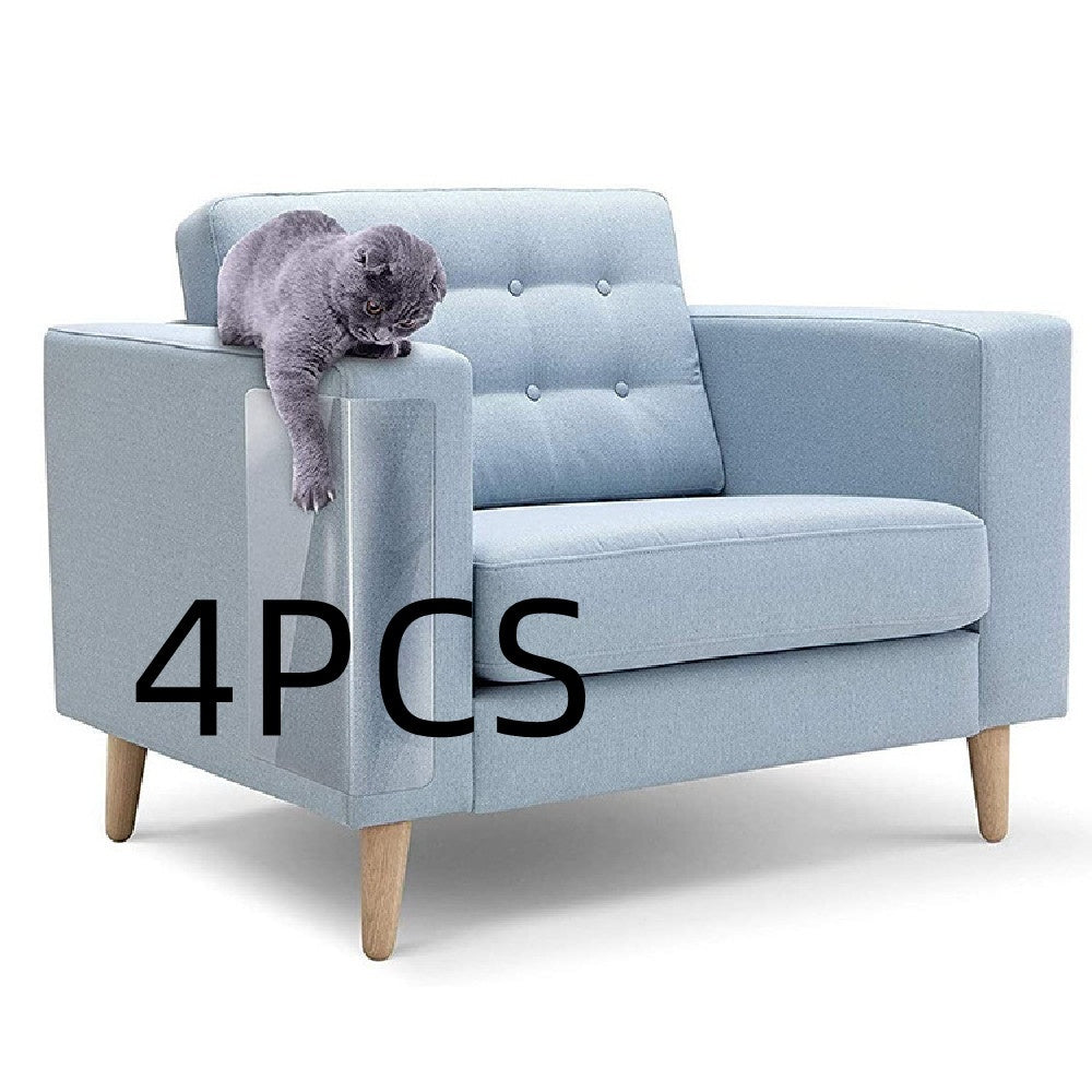 KFX-5319357 Furniture Chair Anti-Scratch Protective Stickers - 4 PCS, White Plastic, 440*300MM