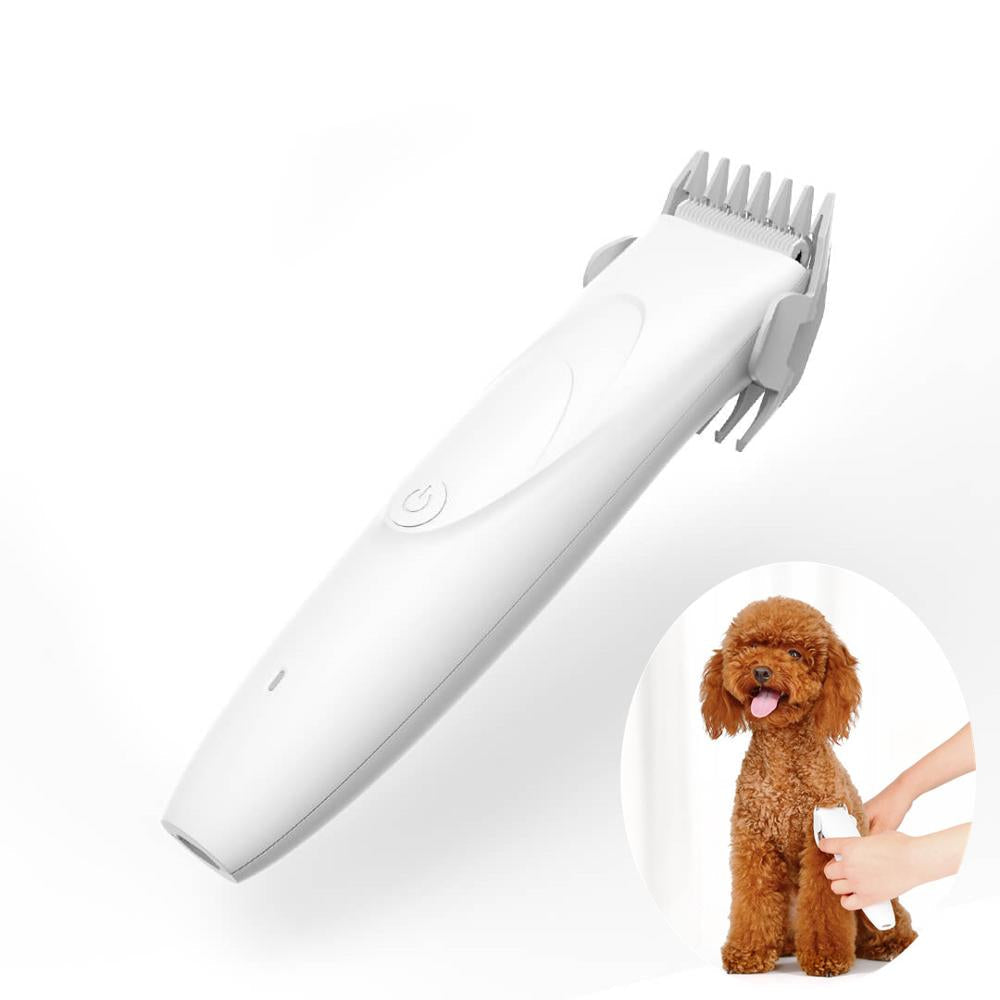 KFX-5320765 Pet Grooming Shaver with Adjustable Comb, USB Rechargeable, Low Noise and Lightweight Design