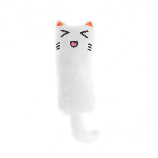 KFX-5324605 Bite-Resistant Cat Toy with Ringing Paper - Plush Catnip Design in Multiple Colors