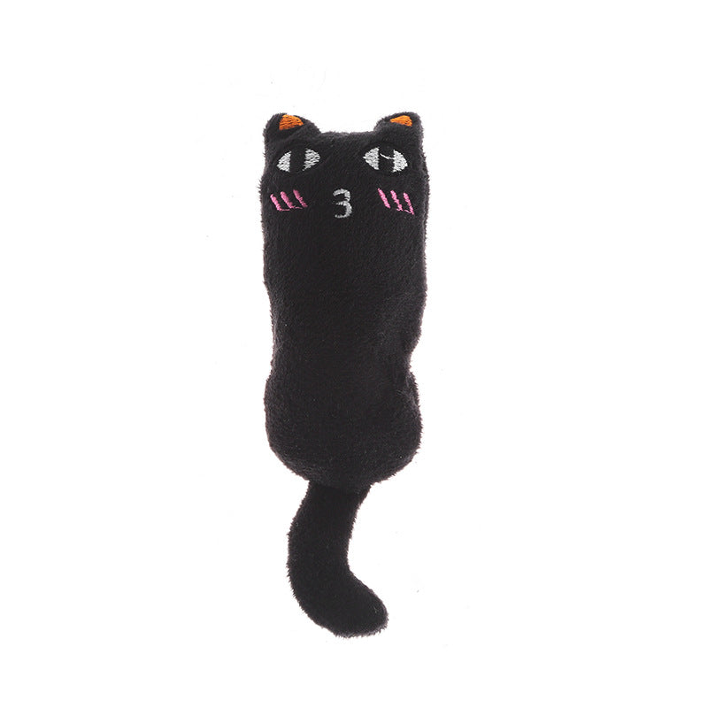 KFX-5324605 Bite-Resistant Cat Toy with Ringing Paper - Plush Catnip Design in Multiple Colors