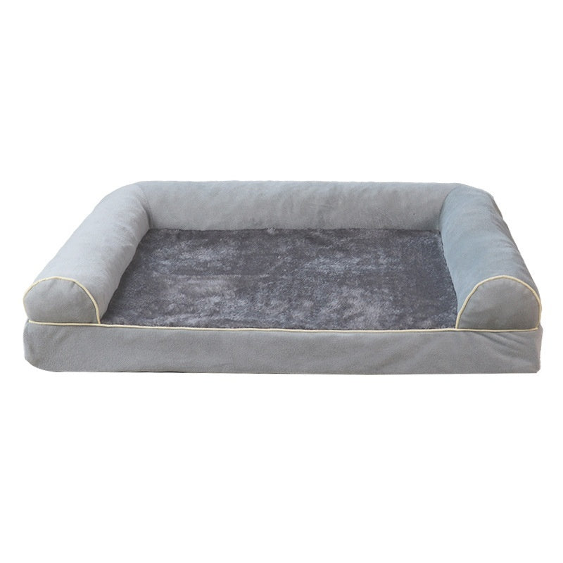 KFX-5324989 Breathable Square Pet Bed in Dark Gray, Light Gray, Khaki, Blue, and Beige, Multiple Sizes Available