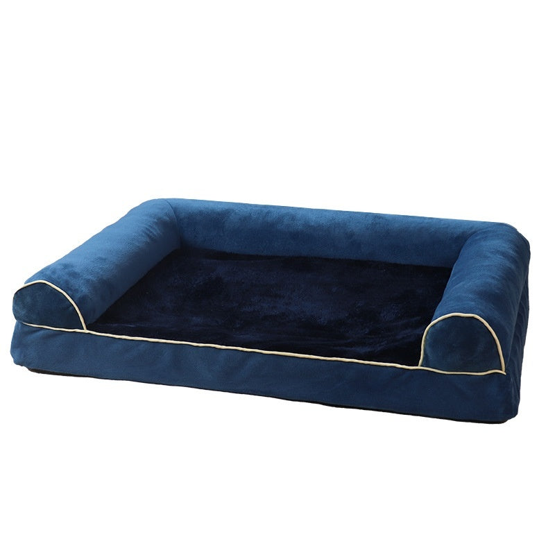 KFX-5324989 Breathable Square Pet Bed in Dark Gray, Light Gray, Khaki, Blue, and Beige, Multiple Sizes Available