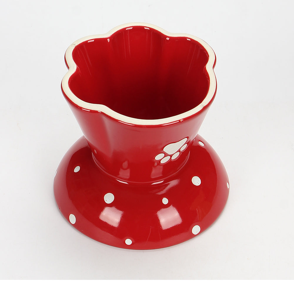 KFX-5325117 Large Capacity Ceramic Pet Bowl for Dogs and Cats, Available in Multiple Colors