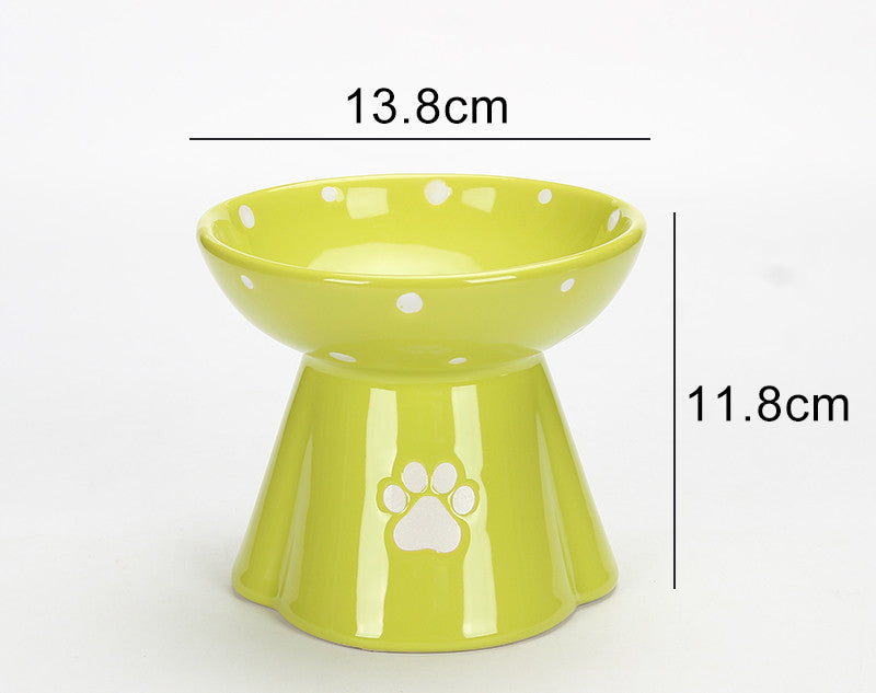 KFX-5325117 Large Capacity Ceramic Pet Bowl for Dogs and Cats, Available in Multiple Colors