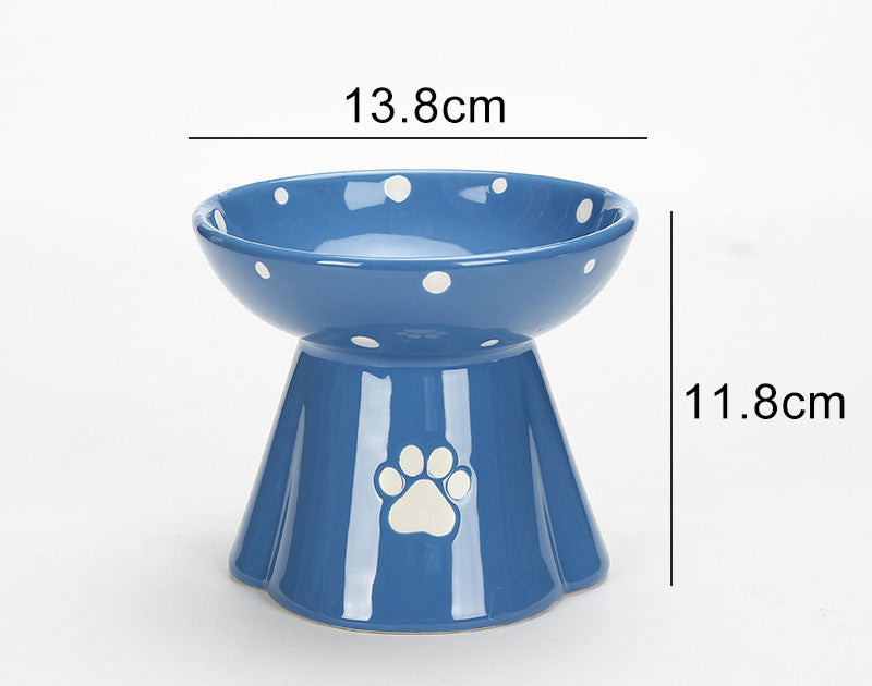 KFX-5325117 Large Capacity Ceramic Pet Bowl for Dogs and Cats, Available in Multiple Colors
