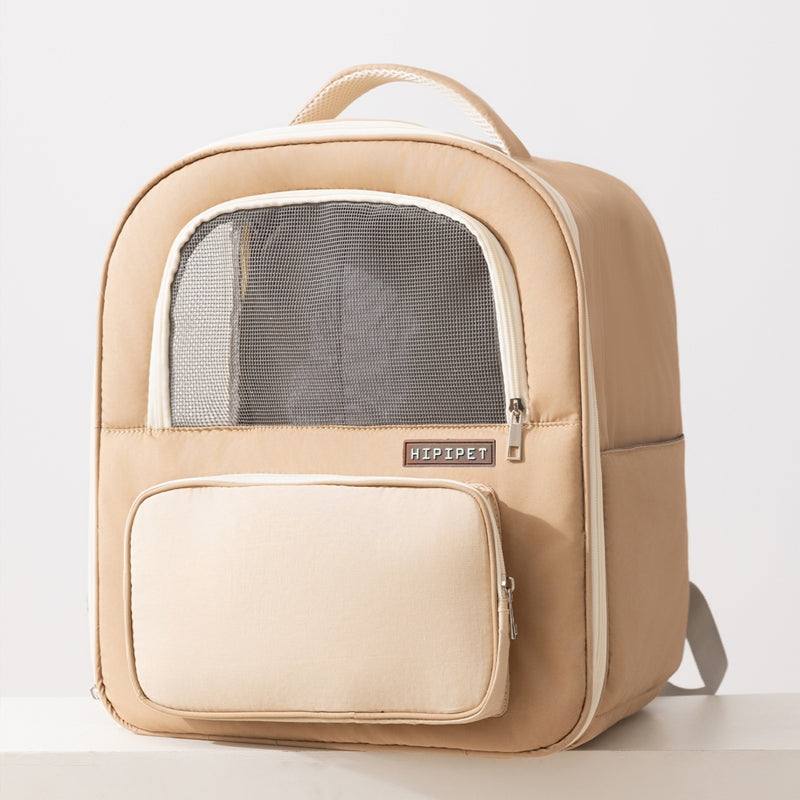 KFX-5325501 Breathable Pet Carrier Backpack for Cats and Dogs with Mesh Window and Spacious Compartment