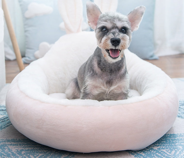 KFX-5330749 Cozy Cloth Cat House and Pet Nest for Small Dogs – Pink and Gray Options Available