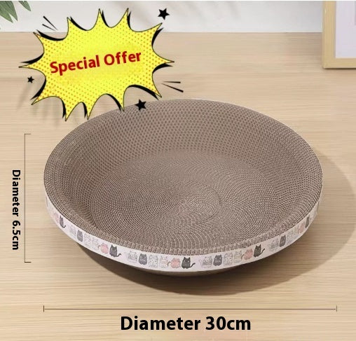 KFX-5330877 Integrated Cat Scratch Board and Nest - Corrugated Paper, Multiple Sizes Available