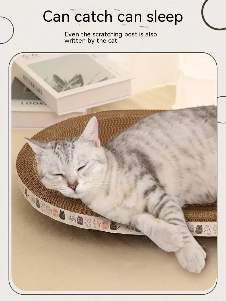 KFX-5330877 Integrated Cat Scratch Board and Nest - Corrugated Paper, Multiple Sizes Available