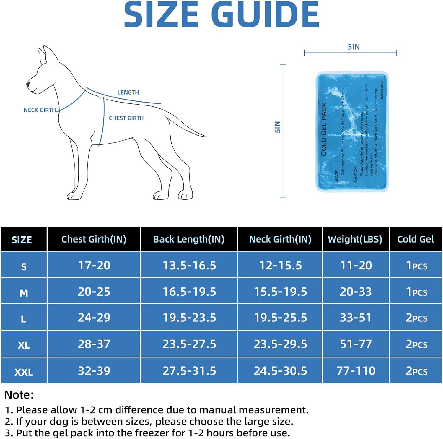 KFX-5336253 Adjustable Gray Cooling Vest with Ice Pack for Dogs - Summer Pet Apparel