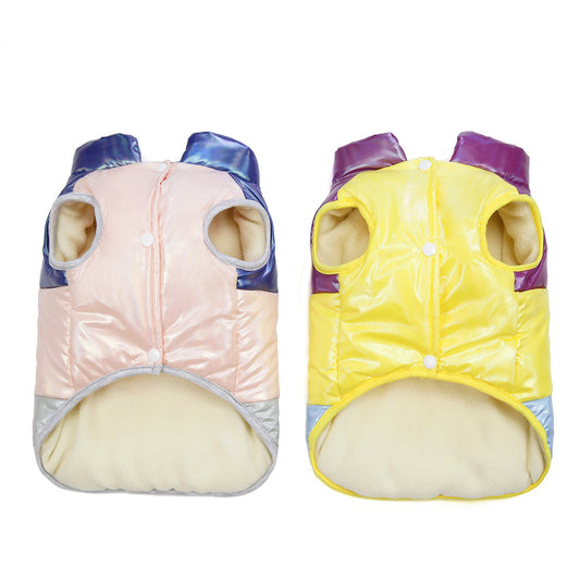 KFX-5337021 Rainbow Cotton Vest Costume for Pets - Lightweight and Comfortable, Available in Multiple Sizes and Colors