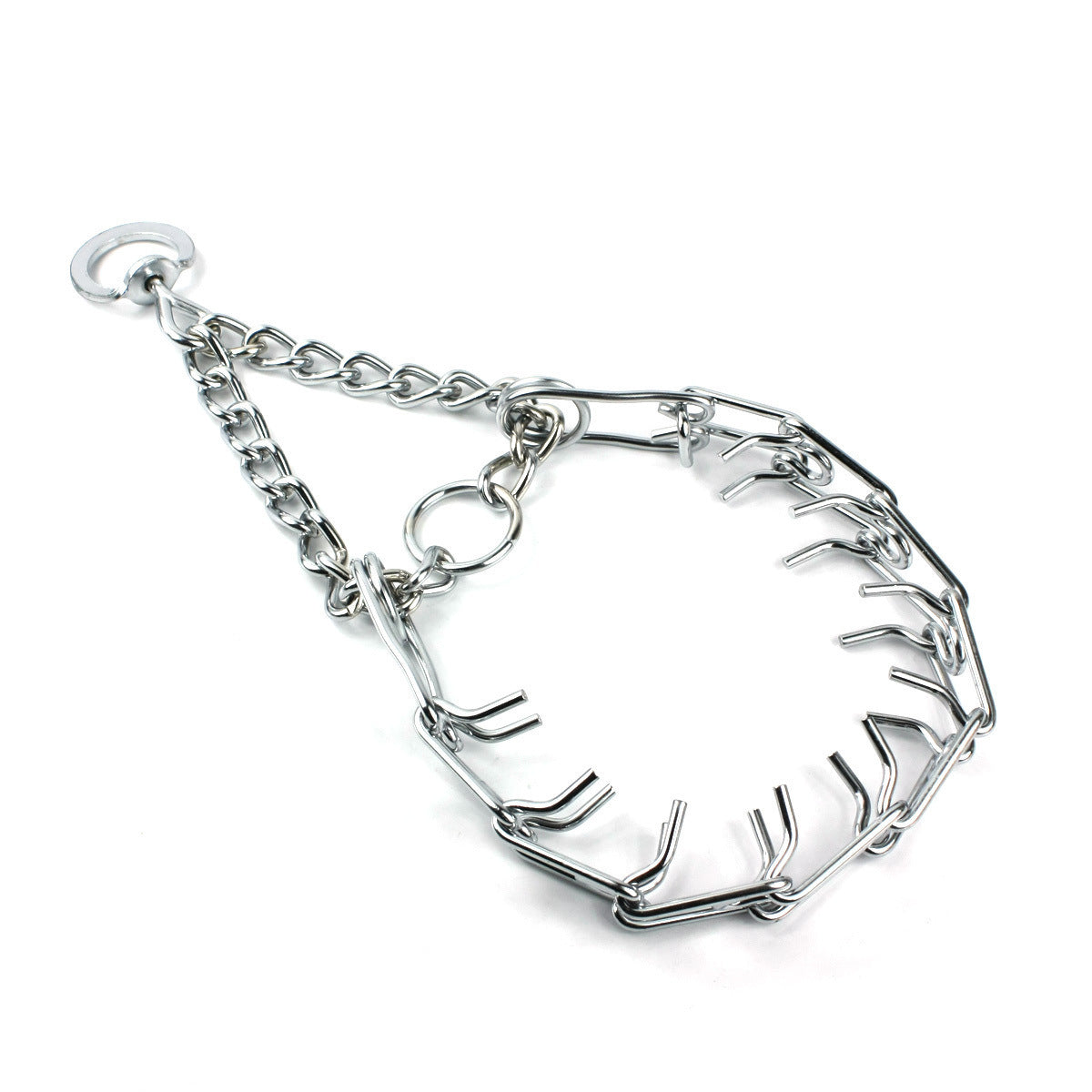 KFX-5338429 Removable Metal Iron Dog Training Chain with Rubber Grip - Various Sizes Available