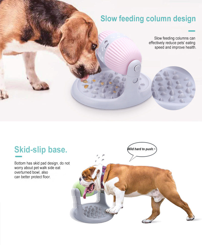 KFX-5342397 Leaking Drum-Type Slow Feeding Toy - Available in Blue, Pink, Green