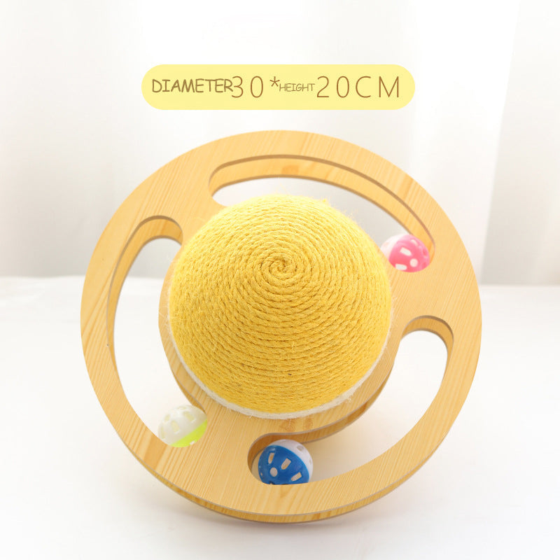 KFX-5343677 Sisal Rope Cat Scratching Ball for Interactive Play and Furniture Protection