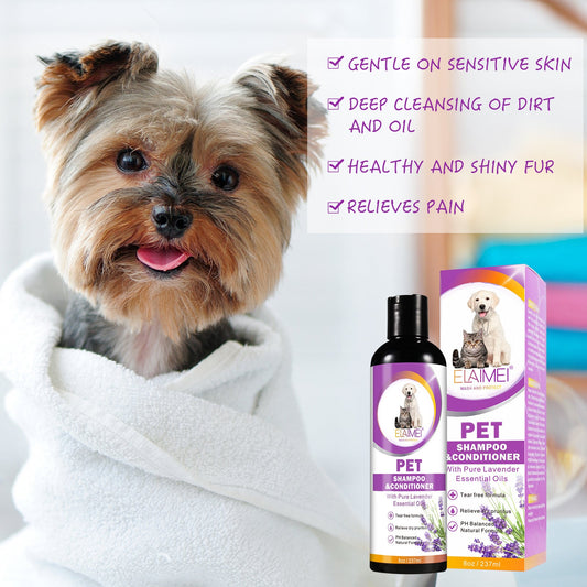 KFX-5344061 Dual-Action Anti-Hair Pet Shampoo for Hair Protection and Beautification - 200-500ml