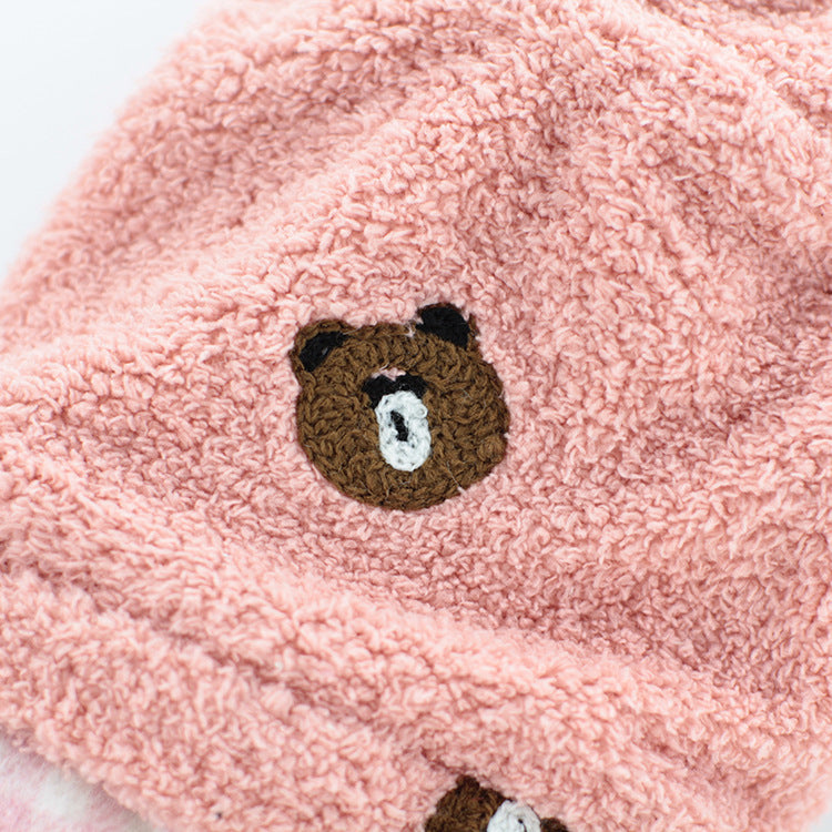 KFX-5344573 Plush Warm Dog Apparel for All Sizes in Pink and Blue