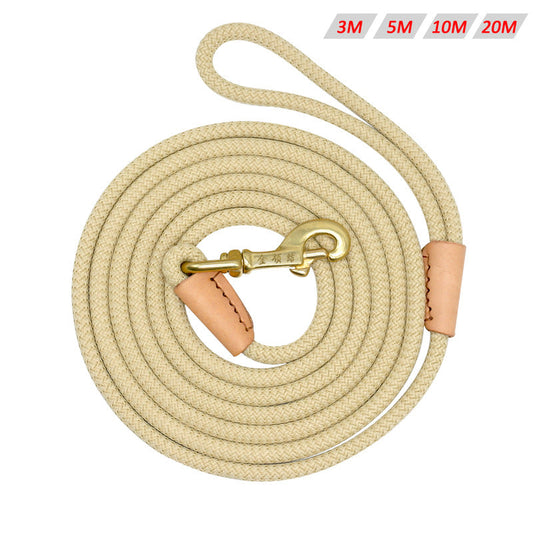 KFX-5345981 Durable Nylon Dog Training Leash, Non-Slip Tracking Rope for Medium Dogs, 3M/5M/10M/20M Options