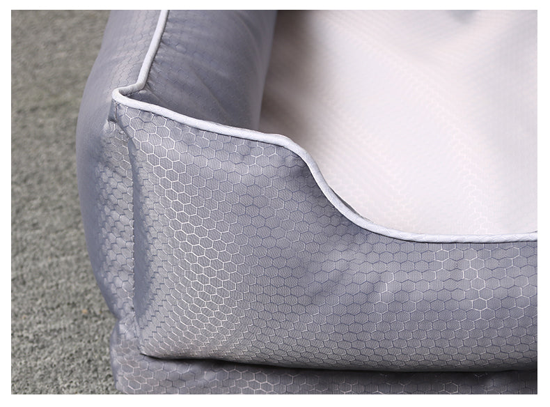 KFX-5346237 Removable Dark Grey Pet Litter Bed with Non-Stick Kennel for Dogs and Cats
