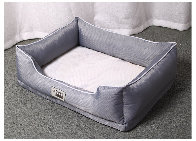 KFX-5346237 Removable Dark Grey Pet Litter Bed with Non-Stick Kennel for Dogs and Cats