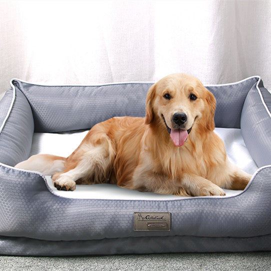 KFX-5346237 Removable Dark Grey Pet Litter Bed with Non-Stick Kennel for Dogs and Cats