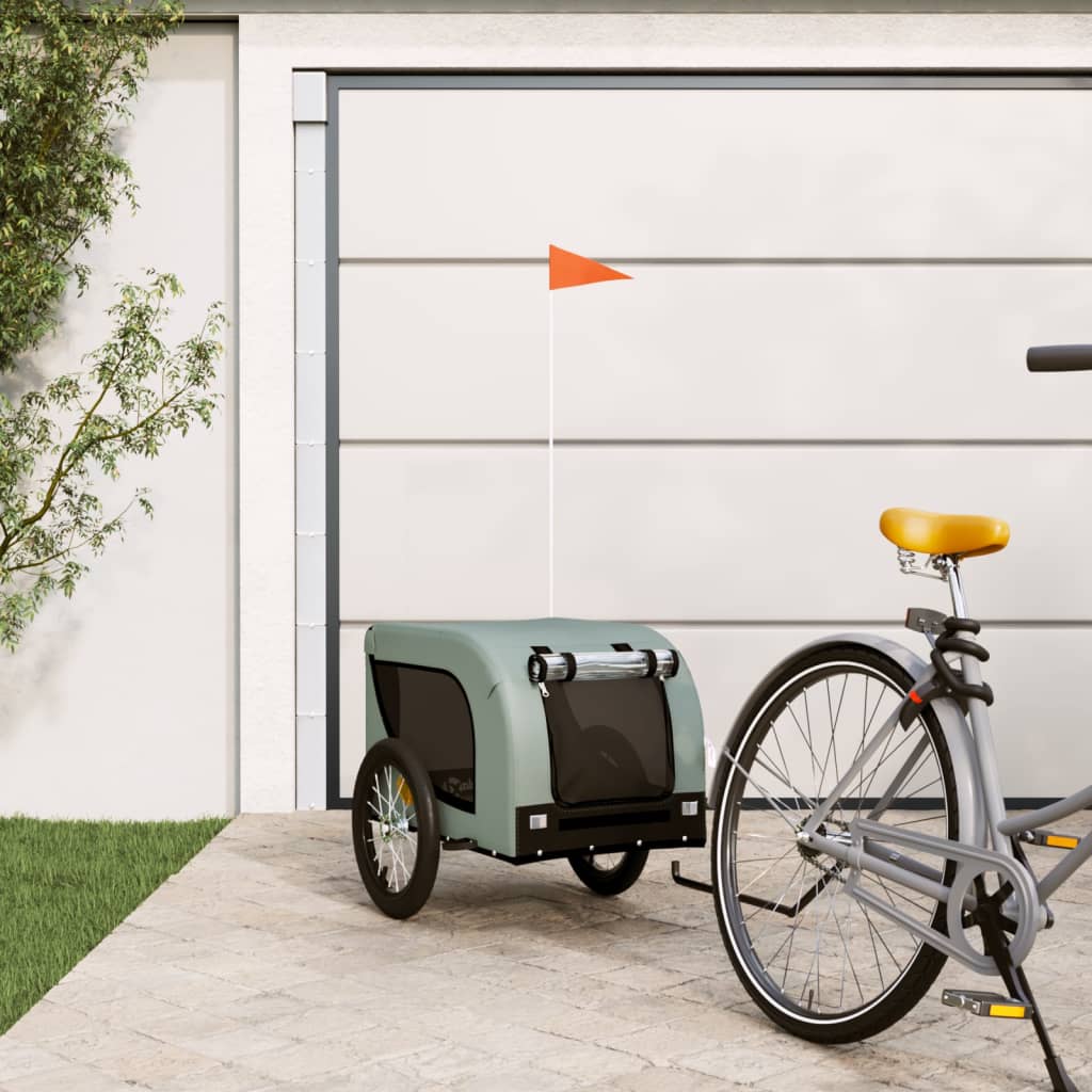 KFX-5347645 Dog Bicycle Trailer – Durable Oxford Fabric & Iron Frame for Pet Transport