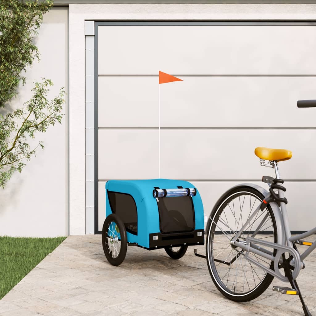 KFX-5347645 Dog Bicycle Trailer – Durable Oxford Fabric & Iron Frame for Pet Transport