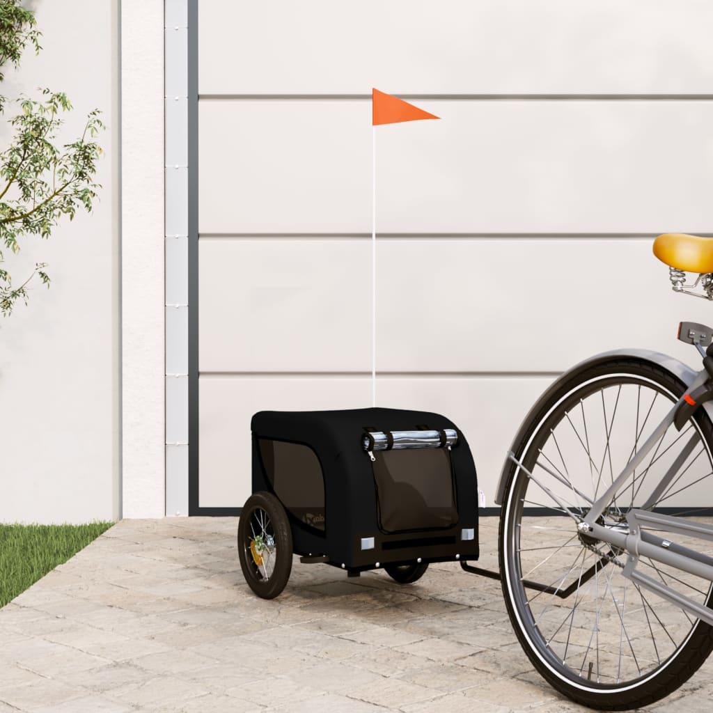 KFX-5347645 Dog Bicycle Trailer – Durable Oxford Fabric & Iron Frame for Pet Transport