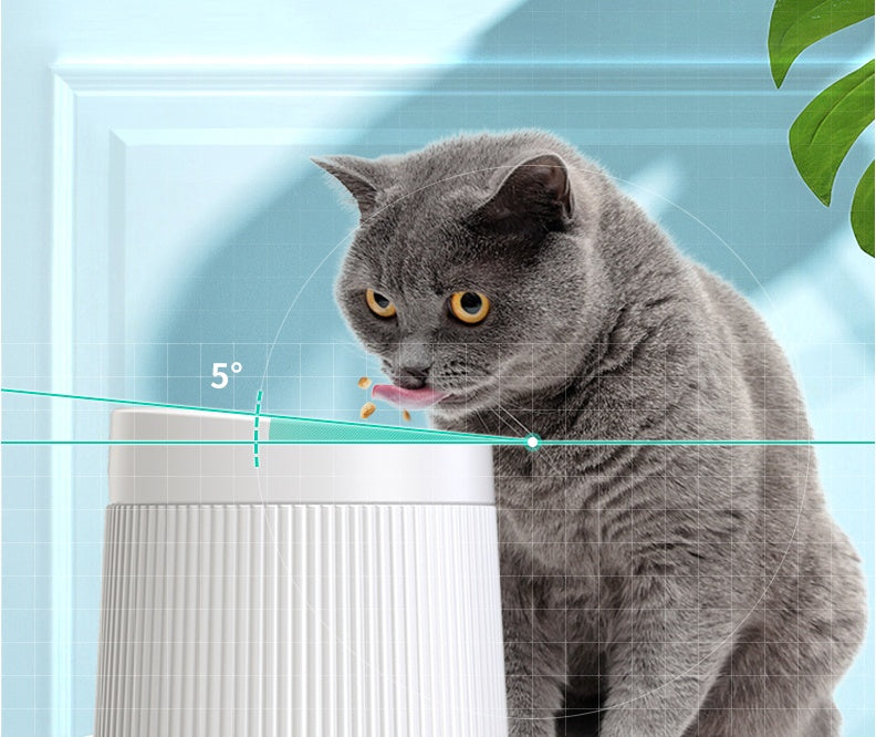 KFX-5348157 Geometric Double Cat Bowl – A5 Food Grade Melamine, φ194 * h145mm