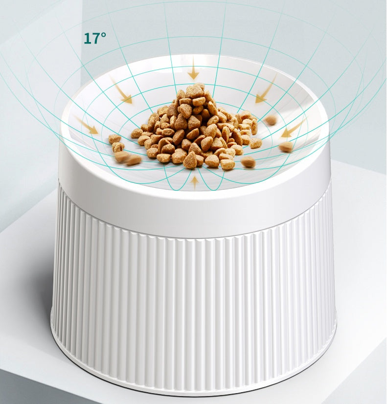 KFX-5348157 Geometric Double Cat Bowl – A5 Food Grade Melamine, φ194 * h145mm
