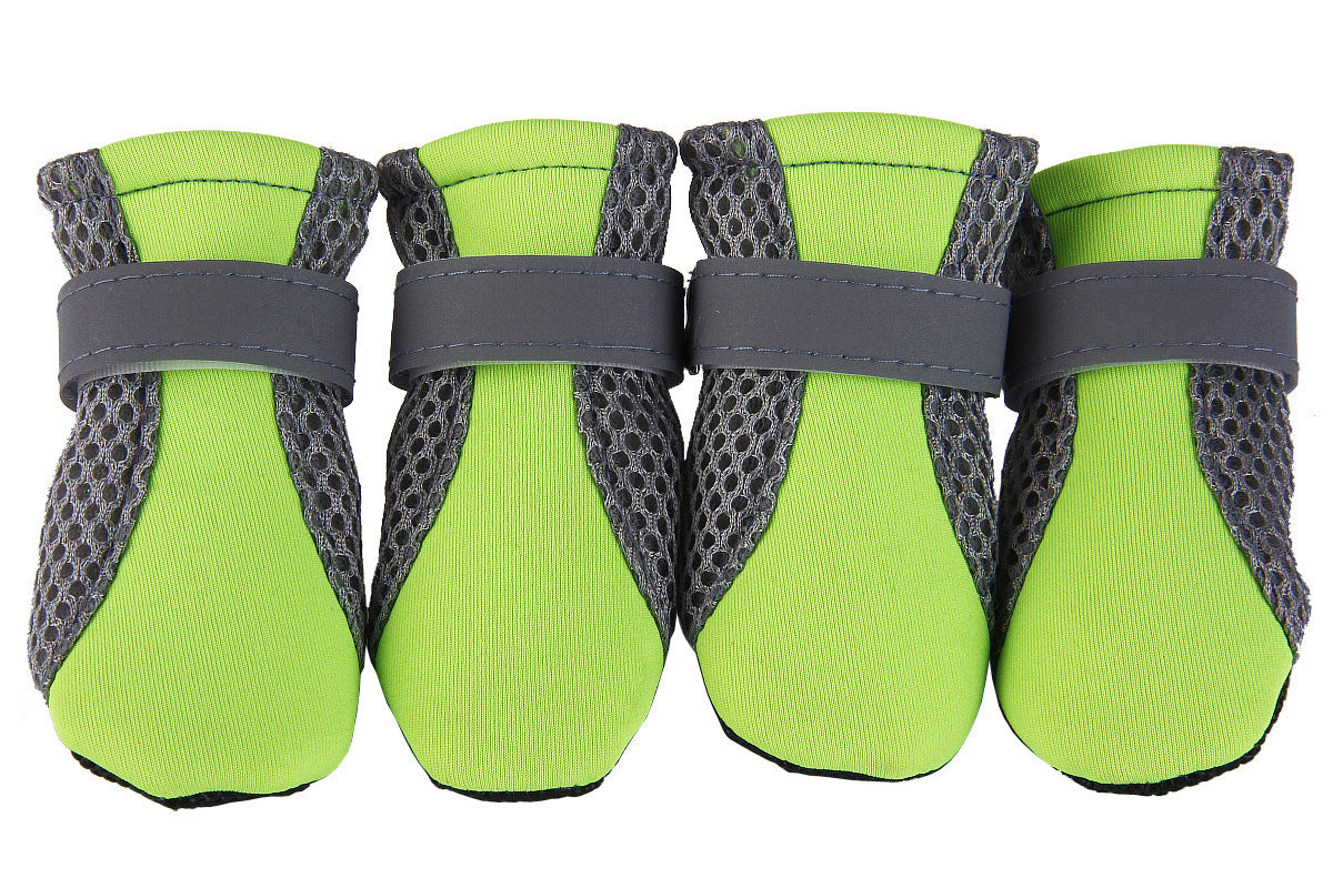 KFX-5348797 Waterproof Dog Shoes with Reflective Design and Breathable Mesh, Available in Multiple Sizes
