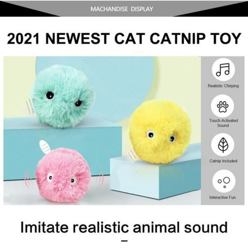 KFX-5349437 Interactive Pet Toy Ball with Animal Sounds for Cats and Dogs