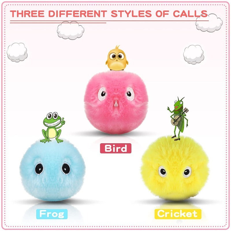 KFX-5349437 Interactive Pet Toy Ball with Animal Sounds for Cats and Dogs