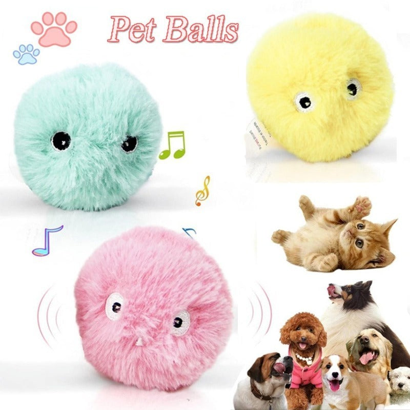 KFX-5349437 Interactive Pet Toy Ball with Animal Sounds for Cats and Dogs