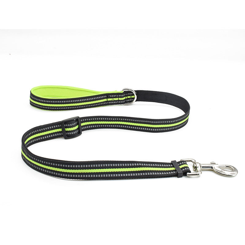 KFX-5351741 Reflective Dog Harness for Small to Large Dogs - Adjustable Chest Strap with Traction Belt