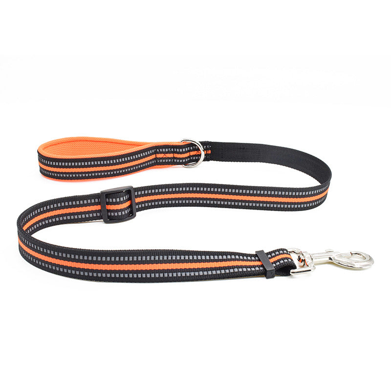 KFX-5351741 Reflective Dog Harness for Small to Large Dogs - Adjustable Chest Strap with Traction Belt
