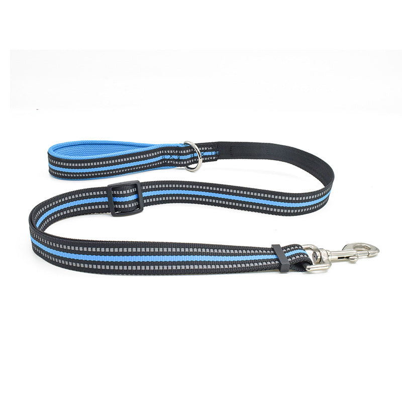 KFX-5351741 Reflective Dog Harness for Small to Large Dogs - Adjustable Chest Strap with Traction Belt
