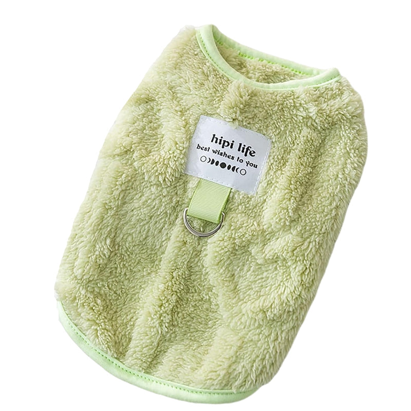 KFX-5352509 Cozy Two-Legged Down Jacket for Small to Medium Dogs and Cats with Heart Patterns
