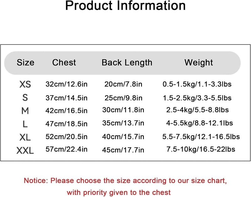 KFX-5352509 Cozy Two-Legged Down Jacket for Small to Medium Dogs and Cats with Heart Patterns