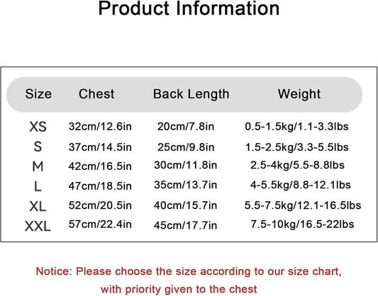 KFX-5352509 Cozy Two-Legged Down Jacket for Small to Medium Dogs and Cats with Heart Patterns